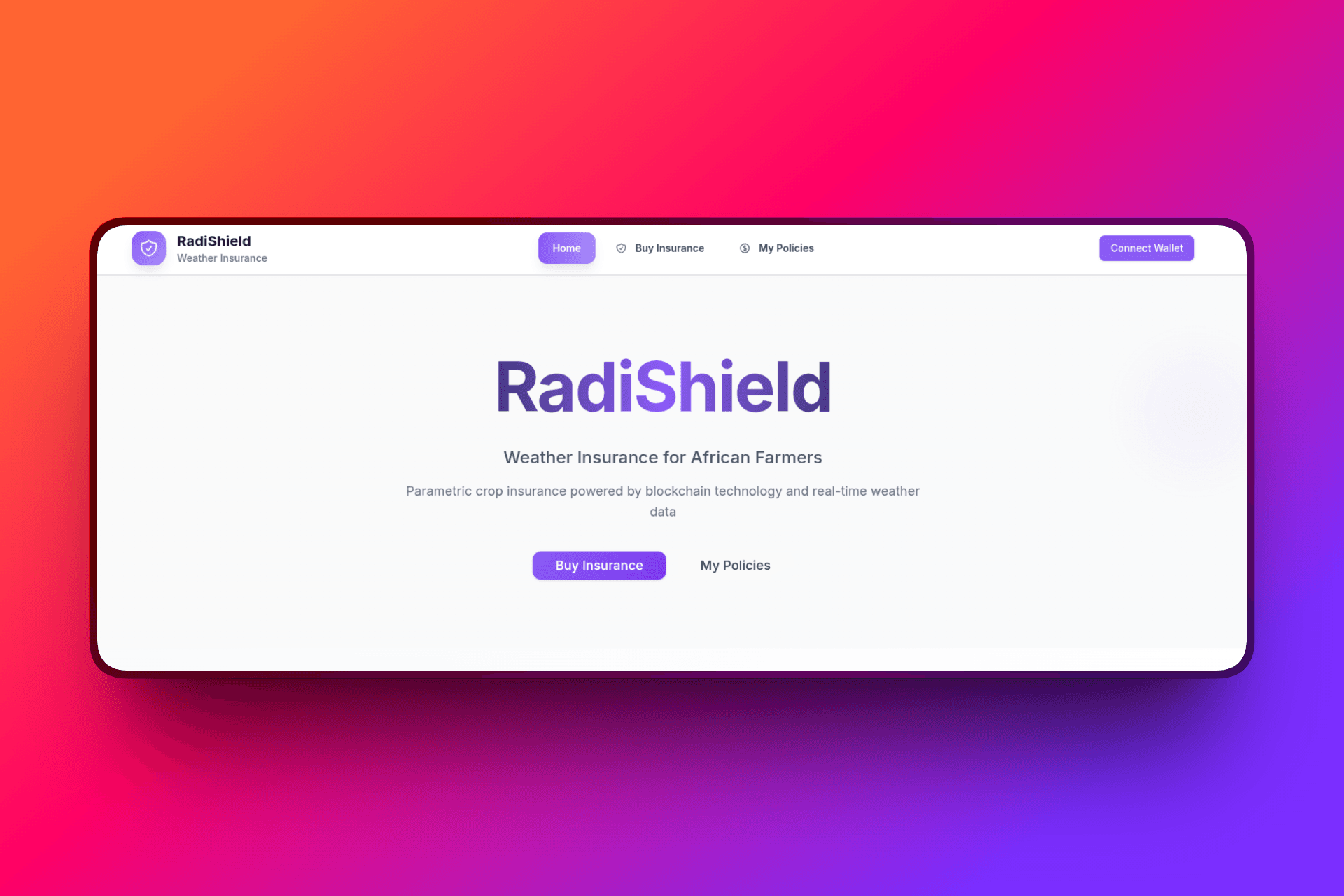 RadiShield - Crop Insurance